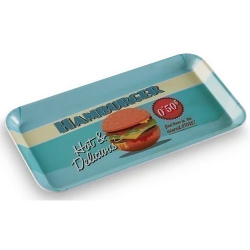 BANDEJA MELAMINA VERSA CAKE HAMBURGER 30X16.5CMS